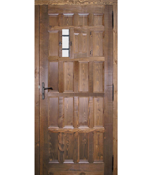 Puerta rústica Modelo R-10 Vista interior