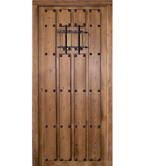 Puerta rústica Modelo R-10 puerta de madera maciza